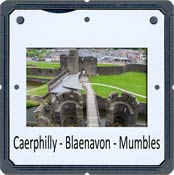 Caerphilly, Blaenavon and The Mumbles, all in Wales
