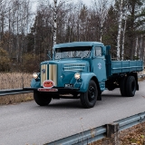Scania-Vabis L 60  Scania-Vabis L 60 vm. 1953 : 2016, Fujifilm XT-1, Loska-ajo, Ruovesi, Vetku, historia, kokoontuminen, kokoontumisajo, kuorma-auto, syksy, veteraaniauto