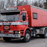 Scania P 92 H  Scania P 92 H vm. 1985 : 2016, Fujifilm XT-1, Loska-ajo, Ruovesi, Vetku, historia, kokoontuminen, kokoontumisajo, kuorma-auto, syksy, veteraaniauto
