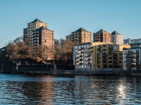 Hästholm  These older block of flats look much more inviting than the new ones below. : 2016, Christmas, Fujifilm XT-1, Joulu, Stockholm, Södermalm, Tukholma, kaupunki, town