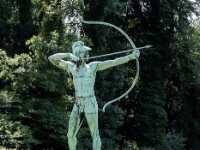 Archer  One of the statues in the park : 2016, Fujifilm, Potsdam, digital image, historia, history, kaupunki, kesäloma, matka, summer holiday, town, travel