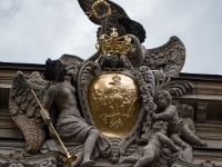 Landtag Brandenburg  Very decorative Royal emblem : 2016, Fujifilm, Potsdam, digital image, historia, history, kaupunki, kesäloma, matka, summer holiday, town, travel