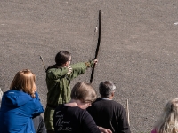 Archery  An archery contest going on. : 2016, Fujifilm XT-1, Hämeenlinna, Medieval fair, esitys, historia, history, keskiaikamarkkinat, markkina, medieval, show, tapahtuma, viikinki
