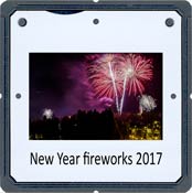New Year fireworks in Jyvskyl in 2017