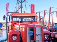 Scania-Vabis LS 76 S 4 x 2  vm. 1963, Lähivaara Pertti : 2017, Fujifilm XT-1, Joroinen, Kevätpäiväntasaus-ajo, Vetku, auto, historia, kuorma-auto, liikenne, talvi