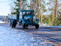 Volvo L 248  vm. 1951, Vainikka Paavo : 2017, Fujifilm XT-1, Joroinen, Kevätpäiväntasaus-ajo, Vetku, auto, historia, kuorma-auto, liikenne, talvi