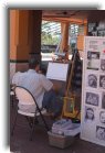 lauderdale37 * An artist at work in Riverwalk shopping center * 799 x 1200 * (305KB)