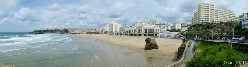 biarritz-27.jpg - Biarritzin rantaa panoraamakuvana