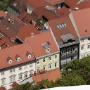 Riverside houses seen from the bell tower