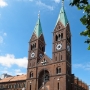 Franciscan church. Built at the end of the nineteenth century, by a Viennese architect, Richard Jordan. There was previously a Capuchin monastery and a church on the site.