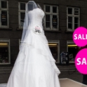 A wedding dress on sale