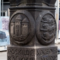 A pole showing distances to Danish cities