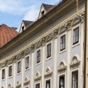 Palais Egger-Helldorf, built in the 17th century, facade from the 18th century, 1760-1893 owned by Egger family, from 1893 onwards by Helldorf family. Napoleon Bonaparte lived here in 1797.