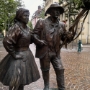 A statue in Villach city centre