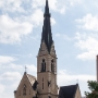 The neo-gothic Nikolai Church with a Franciscan monastery built in 1892
