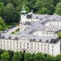 Care home and church, taken from the castle