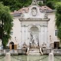 On the south side of the Dom on the Kapitelplatz is Neptune's Fountain. This was one of the horse ponds of the Cathedral Chapter. The group of figures is a work from sculpton G R Donner and depicts Neptune n a horse of the sea accompanied by two water-sprouting Tritons