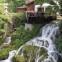 Another Rastoke waterfall under a building