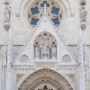 Although parts of the cathedral date from the 13th century (and after), it was very badly damaged in an earthquake in 1880. Most of the structure, including its spires, dates from the late 19th/early 20th centuries. Inside the cathedral you will find the tomb of Cardinal Stepinac (who was Archbishop of Zagreb from 1937 to 1960) which contains a sculpture by Croatia's most celebrated sculptor, Ivan Mestrovic.