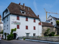 Obertorstrasse  Radolfzell old city centre. The houses are part of the old town wall, the gate tower has been torn down. : 2016, Baden-Württemberg, DE, Fujifilm XT-1, Germany, Radolfzell am Bodensee, kaupunki, kesäloma, matka, summer holiday, town, travel