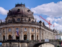 Bode museum  The Bode Museum is one of the groups of museums on the Museum Island in Berlin, Germany; it is a historically preserved building. The museum was designed by architect Ernst von Ihne and completed in 1904. Originally called the Kaiser-Friedrich-Museum after Emperor Frederick III, the museum was renamed in honour of its first curator, Wilhelm von Bode, in 1956. : 2016, Berliini, Berlin, Fujifilm, Germany, Saksa, digital image, historia, history, kaupunki, kesäloma, matka, summer holiday, town, travel