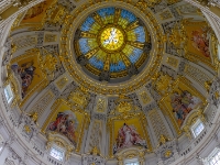 Berliner Dom  The Dome, which isn't repaired according to original due to resistance of East German leaders. : 2016, Berliini, Berlin, Fujifilm, digital image, kaupunki, kesäloma, summer holiday, town