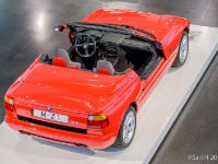 BMW Z1  BMW Z1 was premiered at Frankfurt Motor Show in 1987. It went into production in 1988 and sold over 8000 until the end of production in 1991. : 2016, BMW, BMW Museum, BMW Welt, Fujifilm, LG G3, Munich, München, car, digital image, historia, history, kesäloma, matka, motorbike, phone image, summer holiday, travel