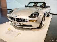 BMW Z8  The Z8 was the production variant of the 1997 Z07 concept car. The car design was the effort of a design team led by Chris Bangle. The exterior was designed by Henrik Fisker and the interior by Scott Lempert. The Z07 originally was designed as a styling exercise intended to evoke and celebrate the 1956-'59 BMW 507 and to celebrate the millennium change. The Z07 caused a sensation at the '97 Tokyo Auto Show. The overwhelming popularity of the concept spurred BMW's decision to produce a limited production model called the Z8. 5,703 Z8s were built, 3,160 in ECE and 2,543 in US outfit. It was ended in 2003. : 2016, BMW, BMW Museum, BMW Welt, Fujifilm, LG G3, Munich, München, car, digital image, historia, history, kesäloma, matka, motorbike, phone image, summer holiday, travel