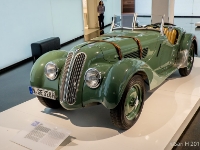 BMW 328  BMW 328, 1936. The BMW 328 is a sports car made between 1936 and 1940, with the body design credited to Peter Szymanowski, who became BMW chief of design after World War II (although technically the car was designed by Fritz Fiedler). It had 2 litre engine with 80 hp. : 2016, BMW, BMW Museum, BMW Welt, Fujifilm, LG G3, Munich, München, car, digital image, historia, history, kesäloma, matka, motorbike, phone image, summer holiday, travel