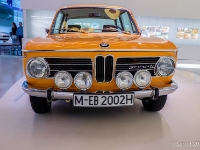 BMW 2002 TI  BMW 2002 TI, 1968. The 2-liter engine produced 119 hp. : 2016, BMW, BMW Museum, BMW Welt, Fujifilm, LG G3, Munich, München, car, digital image, historia, history, kesäloma, matka, motorbike, phone image, summer holiday, travel