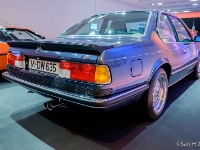 BMW M635 CSi  BMW M635 CSi, 1983-1989. BMW Motorsport introduced the M 635 CSi in Europe at the Frankfurt Motor Show in 1983. It is essentially an E24 powered by the powerplant of the BMW M1 - the M88 (286 PS). Most of the cars were equipped with special metric 415 mm diameter wheels requiring Michelin TRX tires. : 2016, BMW, BMW Museum, BMW Welt, Fujifilm, LG G3, Munich, München, car, digital image, historia, history, kesäloma, matka, motorbike, phone image, summer holiday, travel