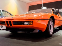 BMW M1  BMW M1, 1978-1981. The M1 coupe was hand-built between 1978 and 1981 under the motorsport division of BMW as a homologation special for sports car racing. The body was designed by Giugiaro, taking inspiration from the 1972 BMW Turbo show car. Originally, BMW commissioned Lamborghini to work out the details of the car's chassis, assemble prototypes and manufacture the vehicles, but Lamborghini's financial position meant that BMW reassumed control over the project in April 1978, after seven prototypes were built. : 2016, BMW, BMW Museum, BMW Welt, Fujifilm, LG G3, Munich, München, car, digital image, historia, history, kesäloma, matka, motorbike, phone image, summer holiday, travel