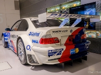 BMW M3 GTR  An E46 GTR came to life in February 2001, powered by the P60B40 a 3,997 cc V8 producing 493 hp. Unlike the straight-six powered M3 versions, which were outpaced by the Porsche 996 GT3, the racing version of the E46 M3 GTR 16, entered by Schnitzer Motorsport, was very successful in the American Le Mans Series (ALMS) with BMW factory driver Jörg Müller securing the 2001 GT title . Two Schnitzer Motorsport M3 GTR cars saw a comeback in 2003 at the 24 Hours Nürburgring, winning 1–2 in 2004 and 2005, as well as entries in the 24 Hours Spa. Onboard coverage recorded in 2004 Hans-Joachim Stuck, Pedro Lamy, Jörg Müller and Dirk Müller on the Nürburgring and Spa-Francorchamps. : 2016, BMW, BMW Museum, BMW Welt, Fujifilm, LG G3, Munich, München, car, digital image, historia, history, kesäloma, matka, motorbike, phone image, summer holiday, travel