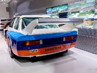 BMW 320 Gruppe 5  BMW 320 Group 5, 1977. The Group 5 version of the BMW 320, introduced in 1977 as a replacement to the already obsolete BMW 3.0 CSL and became nicknamed as the Flying Brick in reference to the blocky bodyshape, was powered by a Formula Two engine that was tuned to 225 kW (306 PS) by BMW Motorsport. The car was developed in only just over 12 weeks, without technical drawings. BMW Motorsport engineers simply carried out the modifications directly, with the car progressively taking its final shape. : 2016, BMW, BMW Museum, BMW Welt, Fujifilm, LG G3, Munich, München, car, digital image, historia, history, kesäloma, matka, motorbike, phone image, summer holiday, travel