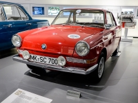 BMW 700  BMW 700, 1959. The BMW 700 is a small rear-engined car which was produced by BMW in various models from August 1959 to November 1965. It was the first BMW automobile with a monocoque structure. The 700 was a sales success at a time when BMW was close to financial ruin. The 700 was also successful in its class in motorsport, both in its stock form and as the basis of a racing special called the 700RS. More than 188,000 were sold before production ended in November 1965. Upon discontinuing the 700, BMW left the economy car market. : 2016, BMW, BMW Museum, BMW Welt, Fujifilm, LG G3, Munich, München, car, digital image, historia, history, kesäloma, matka, motorbike, phone image, summer holiday, travel