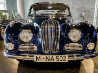 BMW 502  BMW 502 1954. The BMW 502 was the first postwar German car to be manufactured with a V8 engine. : 2016, BMW, BMW Museum, BMW Welt, Fujifilm, LG G3, Munich, München, car, digital image, historia, history, kesäloma, matka, motorbike, phone image, summer holiday, travel