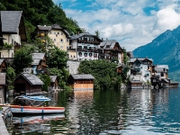 Hallstatt  Hallstatt, Upper Austria, is a village in the Salzkammergut, a region in Austria. It is located near the Hallstätter See. At the 2001 census, it had 946 inhabitants. Salt was a valuable resource, so the region was historically very wealthy. It is possible to tour the world's first known salt mine named Salzwelten, located above downtown Hallstatt.  On 2 June 2012, it was reported that Chinese mining company China Minmetals Corporation built a full-scale replica of the entire town in Huizhou, Guangdong province. : 2016, AUT, Austria, Fujifilm, Hallstatt, Itävalta, LG G3, Oberösterreich, UNESCO, digital image, historia, history, kaupunki, kesäloma, phone image, summer holiday, town