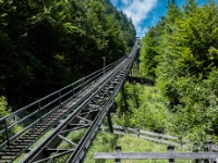 Salzbergbahn  A funicular servicing between Hallstatt village and the salt mines. Definitely worth taking, as the views are really nice. : 2016, AUT, Austria, Fujifilm, Hallstatt, Itävalta, LG G3, Lahn, Oberösterreich, UNESCO, digital image, historia, history, kaupunki, kesäloma, phone image, summer holiday, town