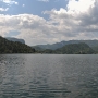 Lake Bled, Bled castle on the right